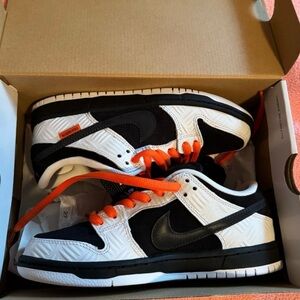 Nike Black, White, and Orange Sneakers